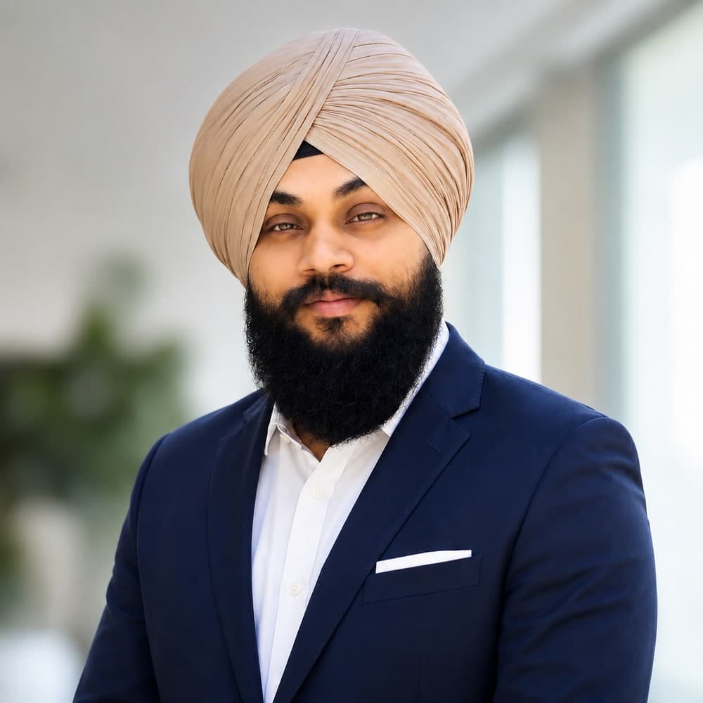 Portrait of Sandeep Singh, licensed life & health insurance broker at FinancesForYou.ca